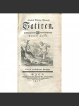 Satiren. Dritter Theil [1776; satira; humor; osvícenství; 18. století; Německo; satirická literatura] - náhled