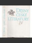 Dějiny české literatury IV. (Česká literatura od konce 19. století do roku 1945) (vyd. Victoria Publishing 1995) - náhled