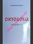 Ortodoxia - osobná filozofia - chesterton gilbert keith - náhled