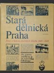 Stará dělnická Praha: Život a kultura pražských dělníků 1848-1939 - náhled