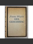 Der Gerichtstag in fünf Büchern (poezie, balady, expresionismus, pražská německá literatura) - náhled