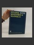Studia XVII Historica Slovaca - náhled