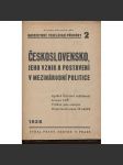 Československo, jeho vznik a postavení v mezinárodní politice (levicová literatura, komunistická literatura) - náhled