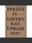 Zpráva IV. sjezdu KSČ v Praze 1927 (levicová literatura, komunistická literatura) - náhled