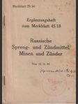 Russische spreng- und zündmittel, minen und zünder vom 15. 11. 43 - náhled