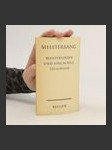 Meistersang: Meisterlieder und Singschulzeugnisse - náhled