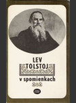 Lev Tolstoj v spomienkach - náhled