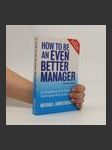 How to be an Even Better Manager - náhled