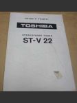 TOSHIBA. Návod k použití: Stereofonní tuner ST-V 22 - náhled