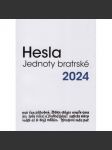 Hesla jednoty bratrské 2024 - náhled