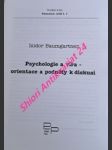 Psychologie a víra - orientace a podněty k diskusi - baumgartner isidor - náhled