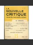 La Nouvelle Critique, roč. 2, 1950, číslo 15 [marxismus; komunismus; Francie; časopis] - náhled