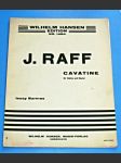 Raff / noty : housle + klavír : Cavatine - Orchestrální skladby, op. 85 - náhled