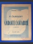 Čajkovskij / noty : Housle + Klavír : Andante Cantabile., Op.11 - náhled