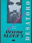 Ozvena slova 5 - desatoro - hlinka anton - náhled