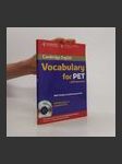 Cambridge vocabulary for PET : with answers : self-study vocabulary practice - náhled