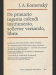 De primario ingenia colendi instrumento, sollerter versando, libris - náhled