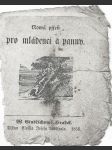Pjseň pro mládenci a panny, Jindř. Hradec, 1856 - náhled
