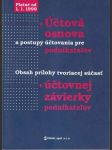 Účtová osnova a postupy účtovania pre - náhled