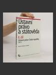 Ústavní právo a státověda. II. díl, Ústavní právo České republiky, Část 2. - náhled