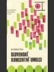 Slovenskí koncerntí umelci I. - náhled