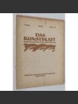 Das Kunstblatt, ročník 1917, č. 6 (červen) [umění; Ludwig Meidner; časopis; grafika] - náhled