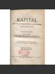 Kapitál I.-1 (1921) - Kritika politické ekonomie - náhled