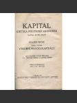 Kapitál I.-1 (1913) - Kritika politické ekonomie (1. české vydání) - náhled