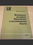 Buržoazní sociálně filozofické a sociologické teorie - náhled