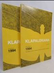 Klapalekiana 1994 No. 1-4 - náhled