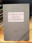 O předcích presidenta osvoboditele T. G. Masaryka (PODPIS) - náhled