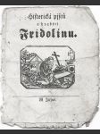 Pjseň o hraběti Fridolinu, Litomyšl, 1865 - náhled