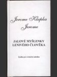 Jalové myšlenky lenivého člověka - náhled