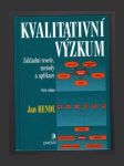 Kvalitativní výzkum - náhled