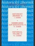 Historický zborník 15 č.2/2005; Sammelband zur Geschichte 15 Nr. 2/2005; Historical volume 15 No. 2/2005 - náhled