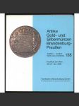 Auktion 138. Antike, Gold- und Silbermünzen Brandenburg-Preußen. 26./27. Mai 1992. Hotel Frankfurter Hof [numismatika, mince, aukční katalog] - náhled