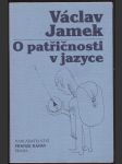 O patřičnosti v jazyce - náhled