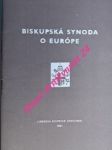 Európska biskupská synoda 1991 - prehlasenie - tondra františek - náhled