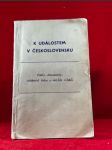 K událostem v Československu - Fakta, dokumenty, svědectví tisku a očitých svědků - náhled