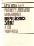 Poruchy látkového metabolizmu hospodárskych zvierat a ich prevencia - náhled