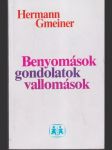 Benyomások gondolatok vallomások - náhled