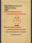 Balneologický spravodaj 1981 - náhled