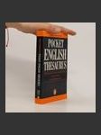 Pocket English thesaurus - náhled