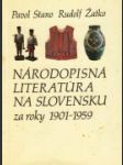 Národopisná literatúra na Slovensku za roky 1901 - 1959 - náhled