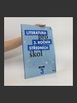 Literatura pro 3. ročník středních škol. Učebnice - náhled