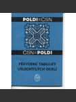 Převodní tabulky ušlechtilých ocelí (Poldi, Kladno) - náhled