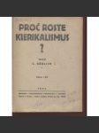 Proč roste klerikalismus? (komunistická literatura) - náhled