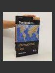 Textbook on International Law - náhled