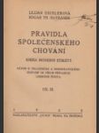 Pravidla společenského chování III. - náhled