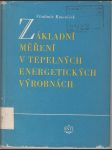 Základní měření v tepelných energetických výrobnách - náhled